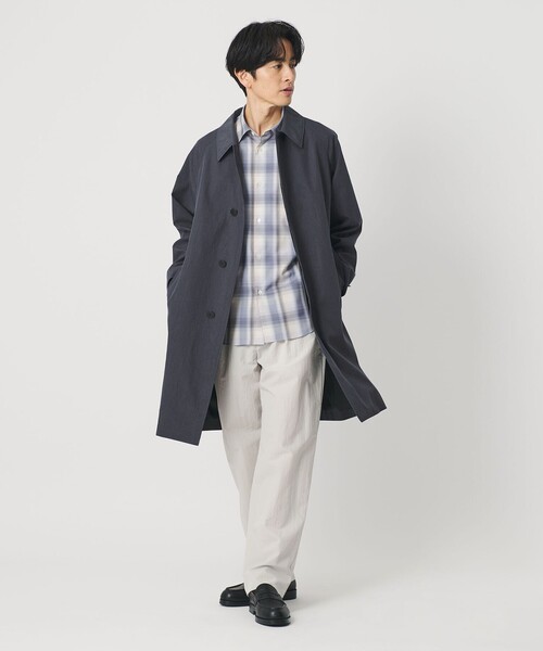 BEAUTY&YOUTH UNITED ARROWS（ビューティーアンドユースユナイテッドアローズ）の「ウォッシャー バルマカン コート（ステンカラーコート・メンズ・ベージュ/ダークグレー・S/XL/L/M）」の4枚目の写真