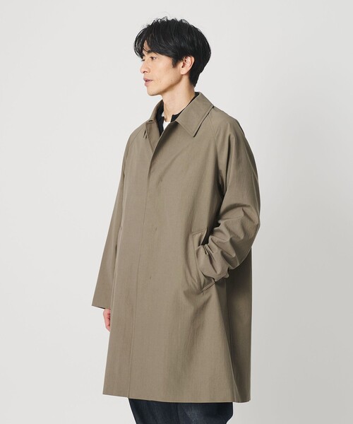 BEAUTY&YOUTH UNITED ARROWS（ビューティーアンドユースユナイテッドアローズ）の「ウォッシャー バルマカン コート（ステンカラーコート・メンズ・ベージュ/ダークグレー・S/XL/L/M）」の9枚目の写真