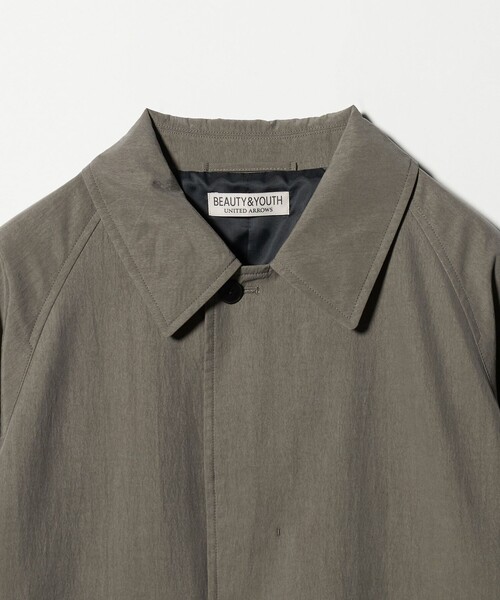 BEAUTY&YOUTH UNITED ARROWS（ビューティーアンドユースユナイテッドアローズ）の「ウォッシャー バルマカン コート（ステンカラーコート・メンズ・ベージュ/ダークグレー・S/XL/L/M）」の12枚目の写真