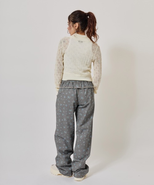 atmos pink(アトモスピンク)の「atmos pink See-Through Knit Cardigan / アトモスピンク シースルー ニット カーディガン(ニット/セーター・レディース・イエロー/ホワイト/ブラック・FREE)」の11枚目の写真