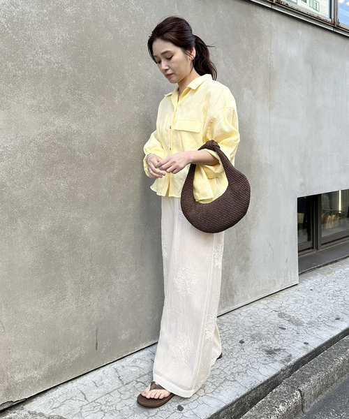 JOURNAL STANDARD(ジャーナルスタンダード)の「《追加2》シアーレースレイヤードパンツ(その他パンツ・レディース・ブラック/ホワイト/ベージュ・FREE)」の7枚目の写真