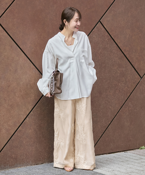 JOURNAL STANDARD(ジャーナルスタンダード)の「《追加2》シアーレースレイヤードパンツ(その他パンツ・レディース・ブラック/ホワイト/ベージュ・FREE)」の10枚目の写真