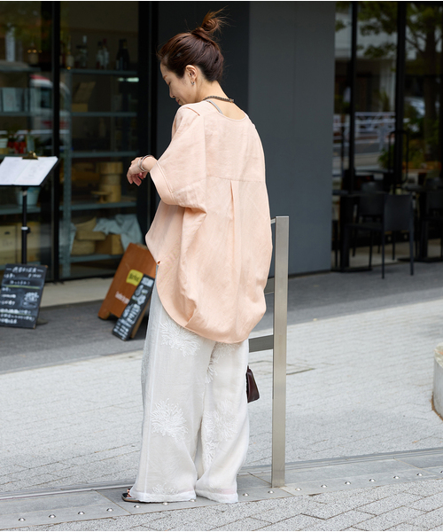 JOURNAL STANDARD（ジャーナルスタンダード）の「《追加2》シアーレースレイヤードパンツ（その他パンツ・レディース・ブラック/ホワイト/ベージュ・FREE）」の4枚目の写真