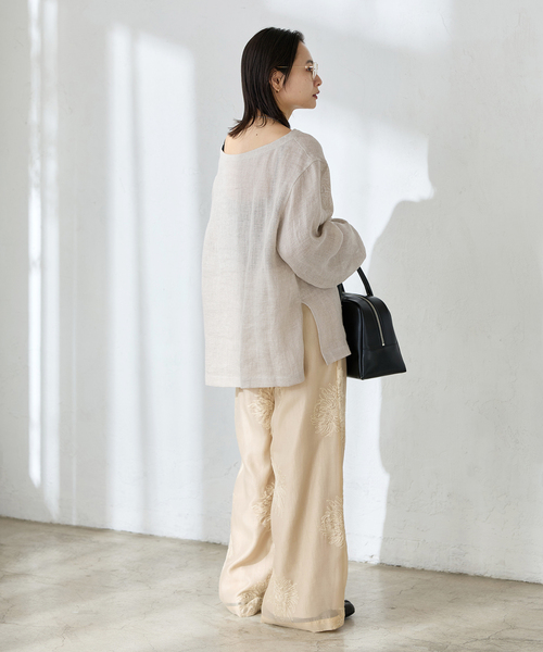 JOURNAL STANDARD（ジャーナルスタンダード）の「《追加2》シアーレースレイヤードパンツ（その他パンツ・レディース・ブラック/ホワイト/ベージュ・FREE）」の11枚目の写真