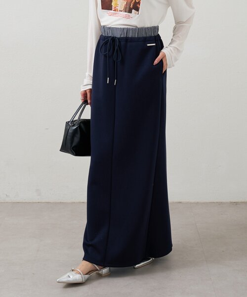 mystic(ミスティック)の「Wベルトスウェットスカート(スカート・レディース・グレー/オフホワイト/ネイビー・2/1)」の1枚目の写真