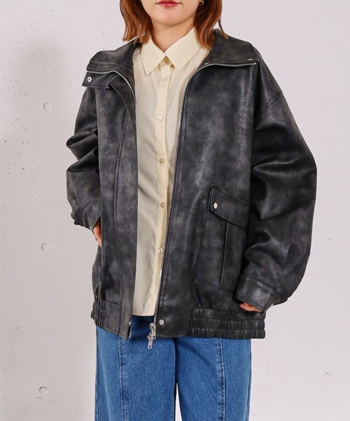 archives（アルシーヴ）の「２ｗａｙアソートミドルブルゾン（ブルゾン・レディース・ブラウン/キャメル/アイボリー/ブラック・MEDIUM）」の2枚目の写真