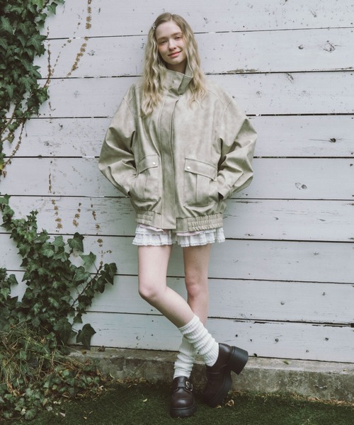 archives（アルシーヴ）の「２ｗａｙアソートミドルブルゾン（ブルゾン・レディース・ブラウン/キャメル/アイボリー/ブラック・MEDIUM）」の16枚目の写真