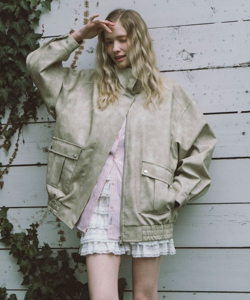 archives（アルシーヴ）の「２ｗａｙアソートミドルブルゾン（ブルゾン・レディース・ブラウン/キャメル/アイボリー/ブラック・MEDIUM）」の8枚目の写真