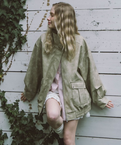 archives（アルシーヴ）の「２ｗａｙアソートミドルブルゾン（ブルゾン・レディース・ブラウン/キャメル/アイボリー/ブラック・MEDIUM）」の10枚目の写真