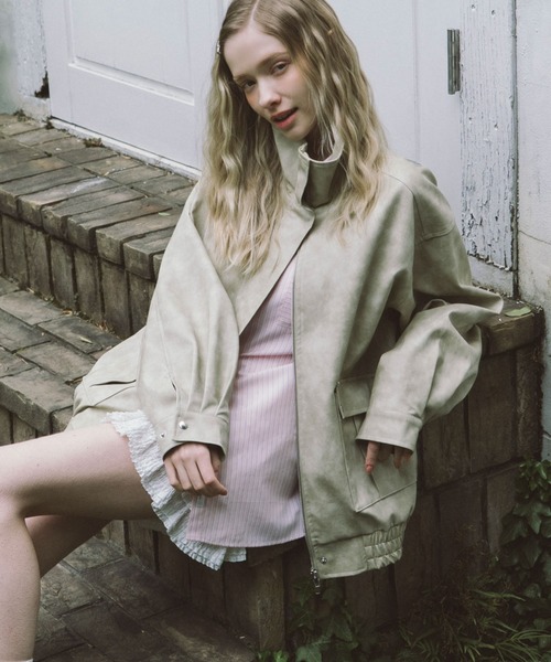 archives（アルシーヴ）の「２ｗａｙアソートミドルブルゾン（ブルゾン・レディース・ブラウン/キャメル/アイボリー/ブラック・MEDIUM）」の11枚目の写真