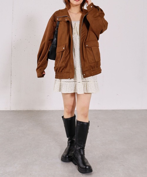 archives（アルシーヴ）の「２ｗａｙアソートミドルブルゾン（ブルゾン・レディース・ブラウン/キャメル/アイボリー/ブラック・MEDIUM）」の6枚目の写真