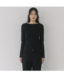 GOLJI BOAT NECK L/S TEE(9COLOR)