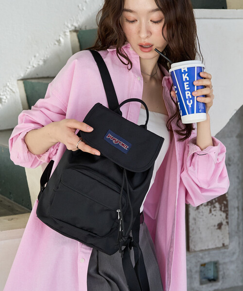 FREAK'S STORE(フリークスストア)の「限定展開 JANSPORT/ジャンスポーツ HIGHLANDS MINI PACK/ハイランズミニパック(バックパック/リュック・レディース・ブラック/ラベンダー/パープル・ONE SIZE)」の6枚目の写真