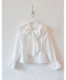 mellfy memory（メルフィーメモリー）の「Sugar lace ribbon tie blouse（ニット/セーター）」