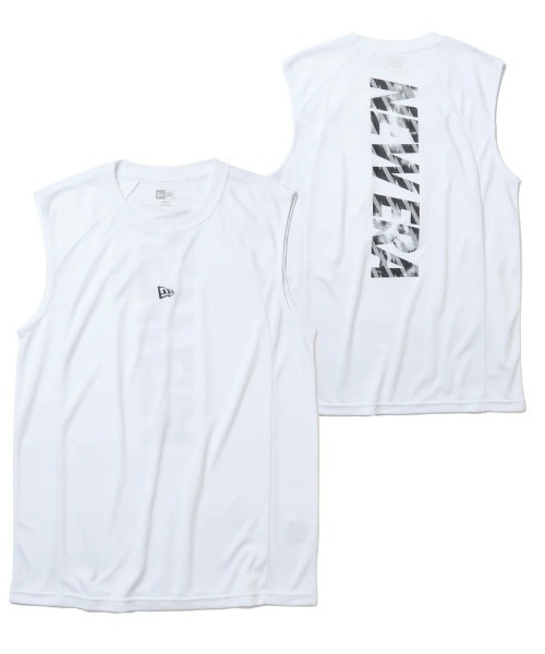 NEW ERA(ニューエラ)の「【NEW ERA】 Sleeveless Tech Tee PA SL TECH TEE TIE-DYE VERTICAL WHI(Tシャツ/カットソー・メンズ・ホワイト・LARGE/MEDIUM/X-LARGE)」の1枚目の写真