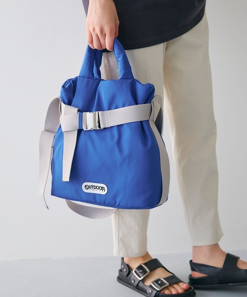 CROSS FUNCTION（クロスファンクション）の「【別注】OUTDOOR PRODUCTS(アウトドアプロダクツ)2WAYベルトトートバッグS【CROSS FUNCTION/クロスファンクション】（トートバッグ・レディース・ブルー/モカ/ブラック・FREE）」の3枚目の写真