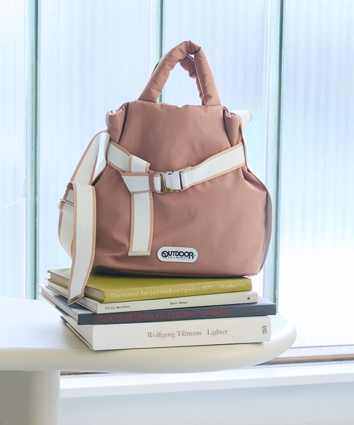 CROSS FUNCTION（クロスファンクション）の「【別注】OUTDOOR PRODUCTS(アウトドアプロダクツ)2WAYベルトトートバッグS【CROSS FUNCTION/クロスファンクション】（トートバッグ・レディース・ブルー/モカ/ブラック・FREE）」の2枚目の写真