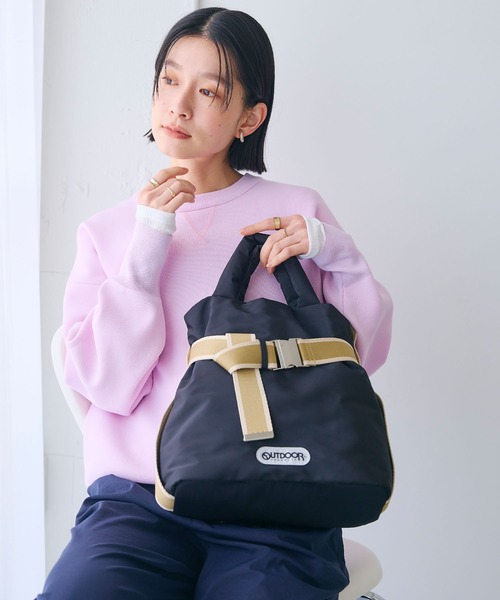 CROSS FUNCTION（クロスファンクション）の「【別注】OUTDOOR PRODUCTS(アウトドアプロダクツ)2WAYベルトトートバッグS【CROSS FUNCTION/クロスファンクション】（トートバッグ・レディース・ブルー/モカ/ブラック・FREE）」の14枚目の写真