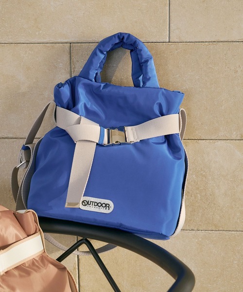 CROSS FUNCTION（クロスファンクション）の「【別注】OUTDOOR PRODUCTS(アウトドアプロダクツ)2WAYベルトトートバッグS【CROSS FUNCTION/クロスファンクション】（トートバッグ・レディース・ブルー/モカ/ブラック・FREE）」の8枚目の写真