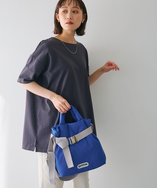 CROSS FUNCTION（クロスファンクション）の「【別注】OUTDOOR PRODUCTS(アウトドアプロダクツ)2WAYベルトトートバッグS【CROSS FUNCTION/クロスファンクション】（トートバッグ・レディース・ブルー/モカ/ブラック・FREE）」の22枚目の写真