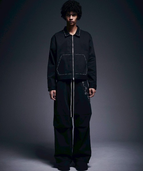 DANKE SCHON（ダンケシェーン）の「DankeSchon/ダンケシェーン/10oz KATURAGI TACK BAGGY PANTS（その他パンツ・メンズ・ブラック・S/M/L）」の2枚目の写真