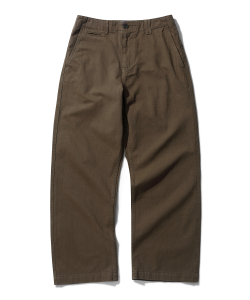 DECET(デケト)の「Officer Semi Wide Pants DCPT069Brown(その他パンツ・メンズ・その他・26/28/34/30/32)」の3枚目の写真