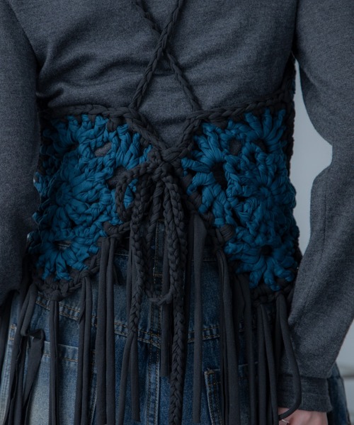 VACANCY（ヴァカンシー）の「モチーフ編みキャミソール/ボスチェ/ハンドメイド（その他トップス・レディース・オレンジ/ブルー・FREE）」の8枚目の写真