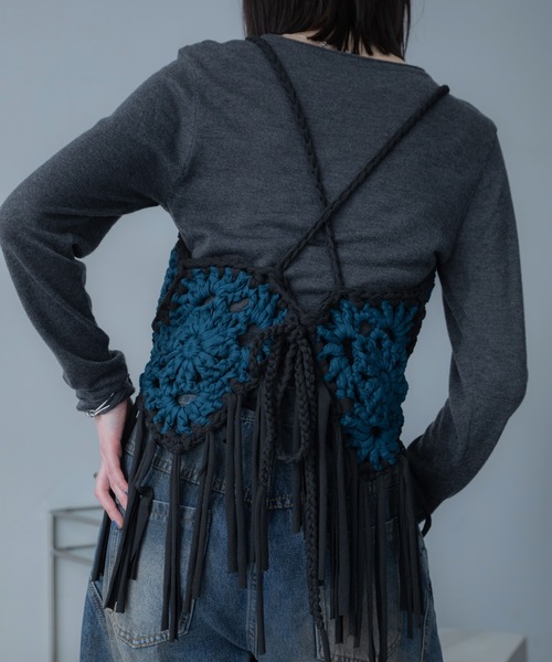 VACANCY（ヴァカンシー）の「モチーフ編みキャミソール/ボスチェ/ハンドメイド（その他トップス・レディース・オレンジ/ブルー・FREE）」の9枚目の写真