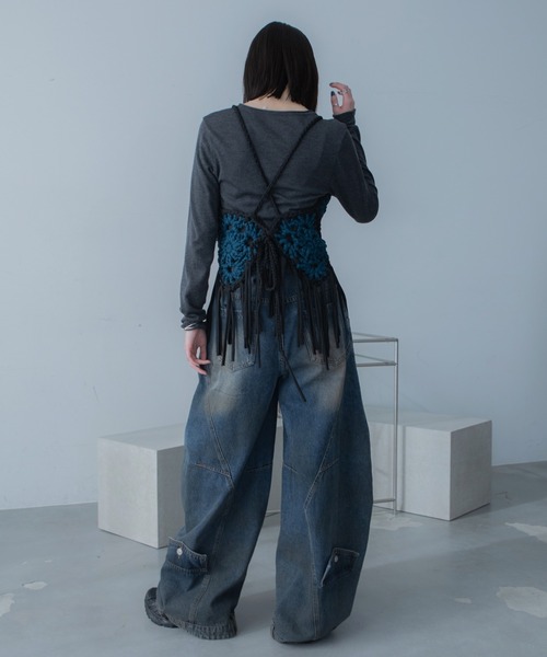 VACANCY（ヴァカンシー）の「モチーフ編みキャミソール/ボスチェ/ハンドメイド（その他トップス・レディース・オレンジ/ブルー・FREE）」の14枚目の写真