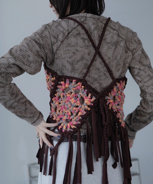 VACANCY（ヴァカンシー）の「モチーフ編みキャミソール/ボスチェ/ハンドメイド（その他トップス・レディース・オレンジ/ブルー・FREE）」の22枚目の写真