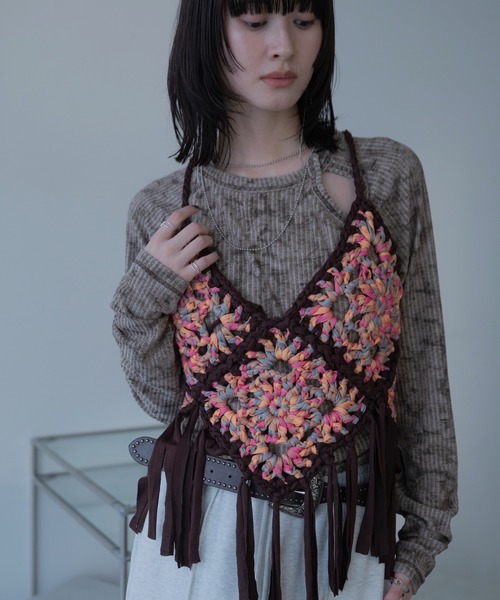 VACANCY（ヴァカンシー）の「モチーフ編みキャミソール/ボスチェ/ハンドメイド（その他トップス・レディース・オレンジ/ブルー・FREE）」の19枚目の写真