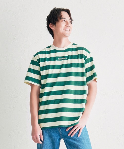MIKI HOUSE(ミキハウス)の「【WEB限定】ボーダー半袖Tシャツ(大人用)(Tシャツ/カットソー・レディース・ブルー/グリーン系その他/ベージュ/ピンク・L(175-185cm)/M(165-175cm)/S(155-165cm))」の3枚目の写真