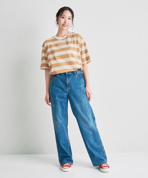MIKI HOUSE(ミキハウス)の「【WEB限定】ボーダー半袖Tシャツ(大人用)(Tシャツ/カットソー・レディース・ブルー/グリーン系その他/ベージュ/ピンク・L(175-185cm)/M(165-175cm)/S(155-165cm))」の10枚目の写真