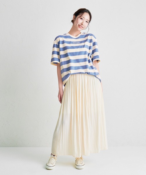 MIKI HOUSE(ミキハウス)の「【WEB限定】ボーダー半袖Tシャツ(大人用)(Tシャツ/カットソー・レディース・ブルー/グリーン系その他/ベージュ/ピンク・L(175-185cm)/M(165-175cm)/S(155-165cm))」の16枚目の写真