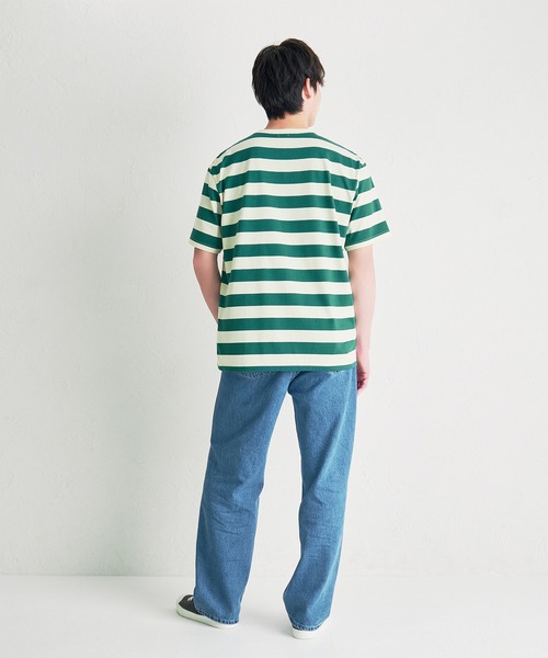 MIKI HOUSE(ミキハウス)の「【WEB限定】ボーダー半袖Tシャツ(大人用)(Tシャツ/カットソー・レディース・ブルー/グリーン系その他/ベージュ/ピンク・L(175-185cm)/M(165-175cm)/S(155-165cm))」の21枚目の写真