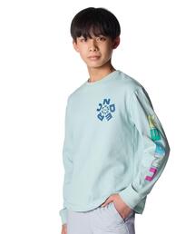 UAヘビーウエイト コットン グラフィック ロングスリーブ Tシャツ（トレーニング/キッズ）
