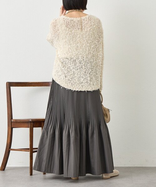 Jena espace merveilleux(ジェナ エスパスメルヴェイユ)の「プリーツスカート(スカート・レディース・チャコールグレー/アイボリー/ベージュ・FREE)」の20枚目の写真