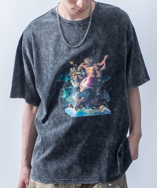 NOIZY(ノイジー)の「various logo designs T-shirt / ヴィンテージ フォトプリントTシャツ デザイン 半袖 Tシャツ(Tシャツ/カットソー・メンズ・ホワイト/ブラック・LARGE/MEDIUM)」の3枚目の写真