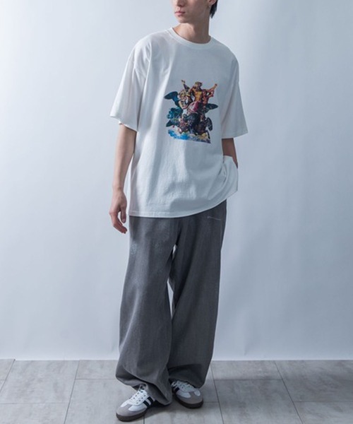 NOIZY(ノイジー)の「various logo designs T-shirt / ヴィンテージ フォトプリントTシャツ デザイン 半袖 Tシャツ(Tシャツ/カットソー・メンズ・ホワイト/ブラック・LARGE/MEDIUM)」の8枚目の写真