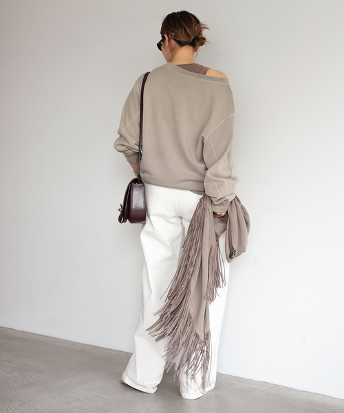 Deuxieme Classe　Vintage Off Shoulder Vintage Off Shoulder プルオーバー（スウェット）｜Deuxieme Classe