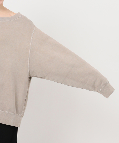 Deuxieme Classe *off shoulder プルオーバーブラック Vintage Off Shoulder プルオーバー（スウェット）｜Deuxieme Classe