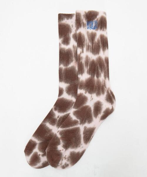 WEGO（ウィゴー）の「WEGO/刺繍ロゴタイダイソックス（ソックス/靴下・メンズ・ブラック/ブラウン/パープル・25-27CM）」の13枚目の写真