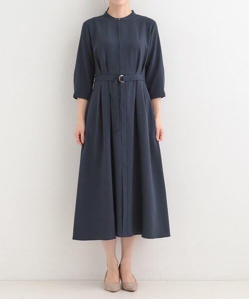 SHOO・LA・RUE（シューラルー）の「【多機能/S-LL】ウエストタックワンピース（ワンピース・レディース・ネイビー/ベージュ・04/03/02/01）」の11枚目の写真