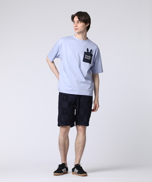 Psycho Bunny(サイコバニー)の「パイルジャカード チェック柄 ショートパンツ(その他パンツ・メンズ・ネイビー/ダークブルー・MEDIUM/X-LARGE/LARGE)」の5枚目の写真