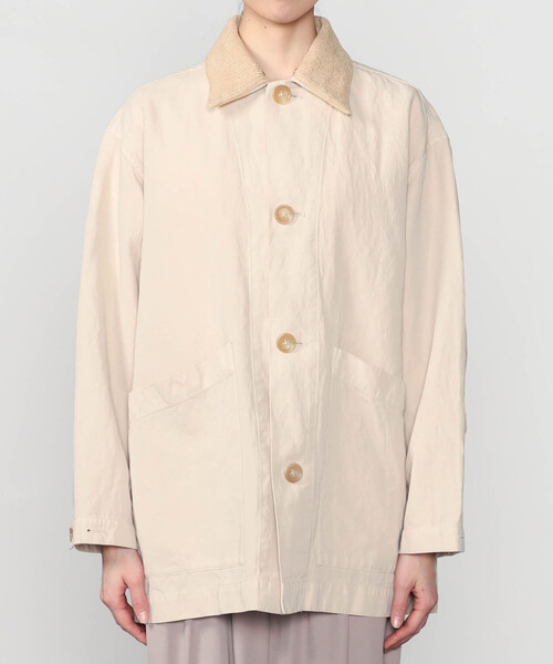 UNFIL(アンフィル)の「UNFIL | ガーメントダイ カバーオールジャケット WOMEN(カバーオール・レディース・ベージュ/ブラウン・0)」の11枚目の写真