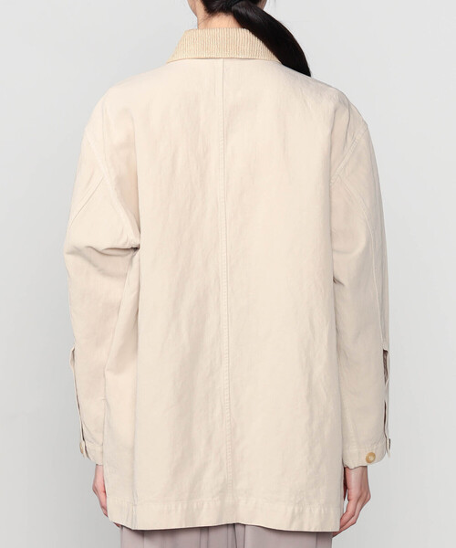 UNFIL(アンフィル)の「UNFIL | ガーメントダイ カバーオールジャケット WOMEN(カバーオール・レディース・ベージュ/ブラウン・0)」の13枚目の写真