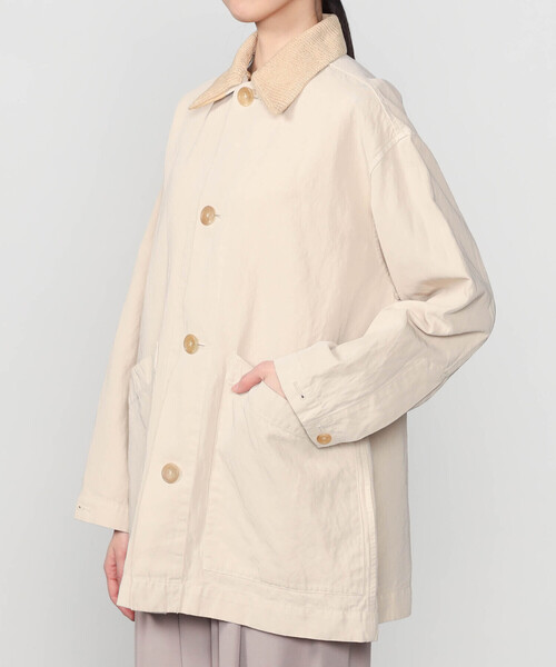 UNFIL(アンフィル)の「UNFIL | ガーメントダイ カバーオールジャケット WOMEN(カバーオール・レディース・ベージュ/ブラウン・0)」の15枚目の写真