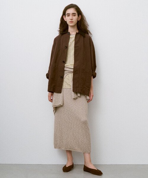 UNFIL(アンフィル)の「UNFIL | ガーメントダイ カバーオールジャケット WOMEN(カバーオール・レディース・ベージュ/ブラウン・0)」の18枚目の写真