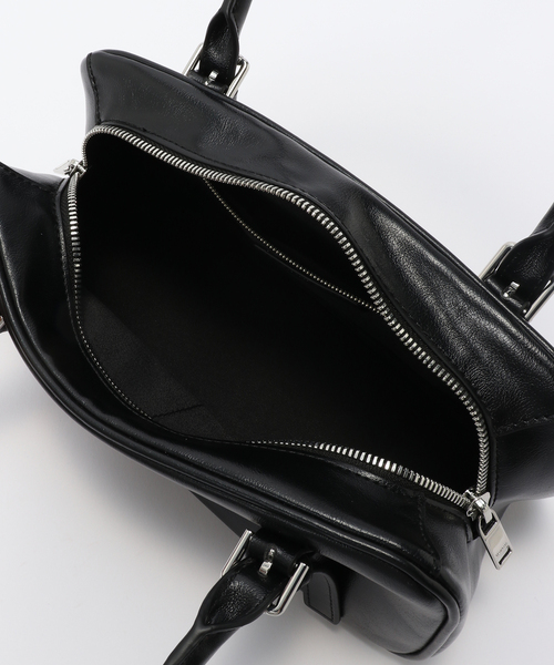 JOURNAL STANDARD（ジャーナルスタンダード）の「【STAND OIL/スタンドオイル】Square Bowling Bag（ショルダーバッグ・レディース・ブラック/ベージュ・FREE）」の6枚目の写真