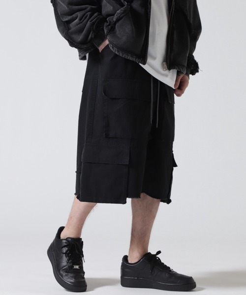 FR(13)NDS（フレンズ）の「FR(13)NDS /フレンズ/WAIST LAYER CARGO SHORTS（カーゴパンツ・メンズ・その他2/ブラック・M/L）」の2枚目の写真